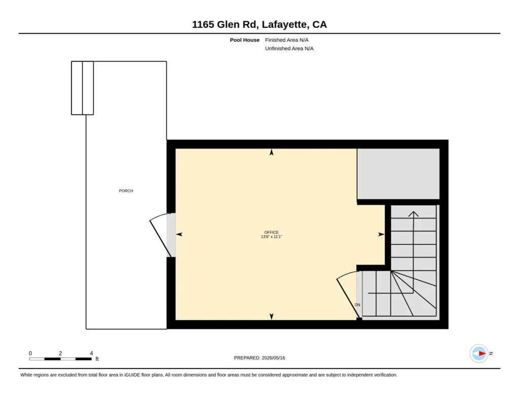 1165 Glen Rd Pool House Floor plan