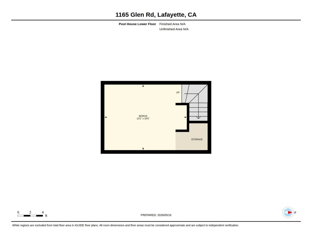 1165 Glen Rd Pool House Lower Floor Plan